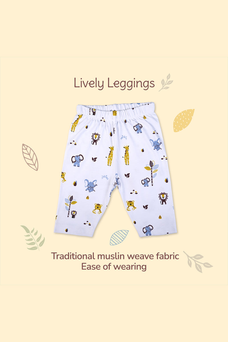 Tinylane Baby Clothing Paws Set | Jungle Tribe Jhabla, Legging, & CBM