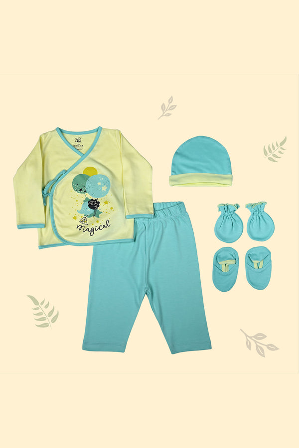 Tinylane Shiny Baby Clothing Set | Magical Flite Jhabla, Legging, & CBM