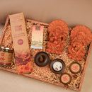 Scrapshala Divya Drishti Diwali Gift Hamper | Evil Eye Décor Set with Door Hangings, Coasters, Candle Stand & Bell Hangings | Sustainable & Handcrafted in Banaras