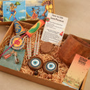 Scrapshala Prakriti Raksha Diwali Gift Hamper | Reclaimed Wood Planter, Plantable Seed Crackers, Seed Jars, Cocopeat & Evil Eye Décor | Sustainable Hamper Handcrafted in Banaras