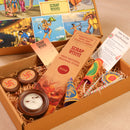 Scrapshala Prakash Diwali Gift Hamper | Eco-Friendly Sustainable Festive Hamper | Handcrafted in Banaras | Plantable Crackers, Wooden T-Light Holder, Agarbatti, Swastik Décor