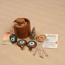 Scrapshala Samriddhi Diwali Gift Hamper | Evil Eye Décor with Door Hanging & Bell, Wooden Planter with Cocopeat, Plantable Seed Crackers | Sustainable & Handcrafted in Banaras