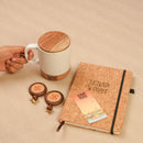 Scrapshala Subh Aarambh Diwali Gift Hamper | Cork Ceramic Mug, Cork Diary, Swastik Door Hanging | Premium Sustainable Hamper Handcrafted in Banaras | Corporate Ready