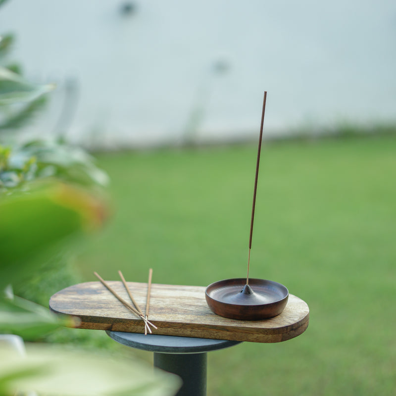 Scrapshala Sajavat Diwali Gift Hamper | Wooden Foldable Runner, Stackable Spiral Tea Light Holders, Swastik Door Hanging & Agarbatti Stand | Sustainable & Handcrafted in Banaras