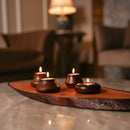 Scrapshala Matka Glow Wooden Tea-Light Holder Set | Reusable & Eco-Friendly Candle Stands | Premium Festive & Home Décor Gift | Handcrafted in Banaras