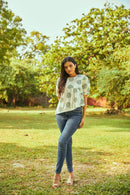 The Conscious Closet  Signature Logo Short Detachable Dress in Cotton Poplin