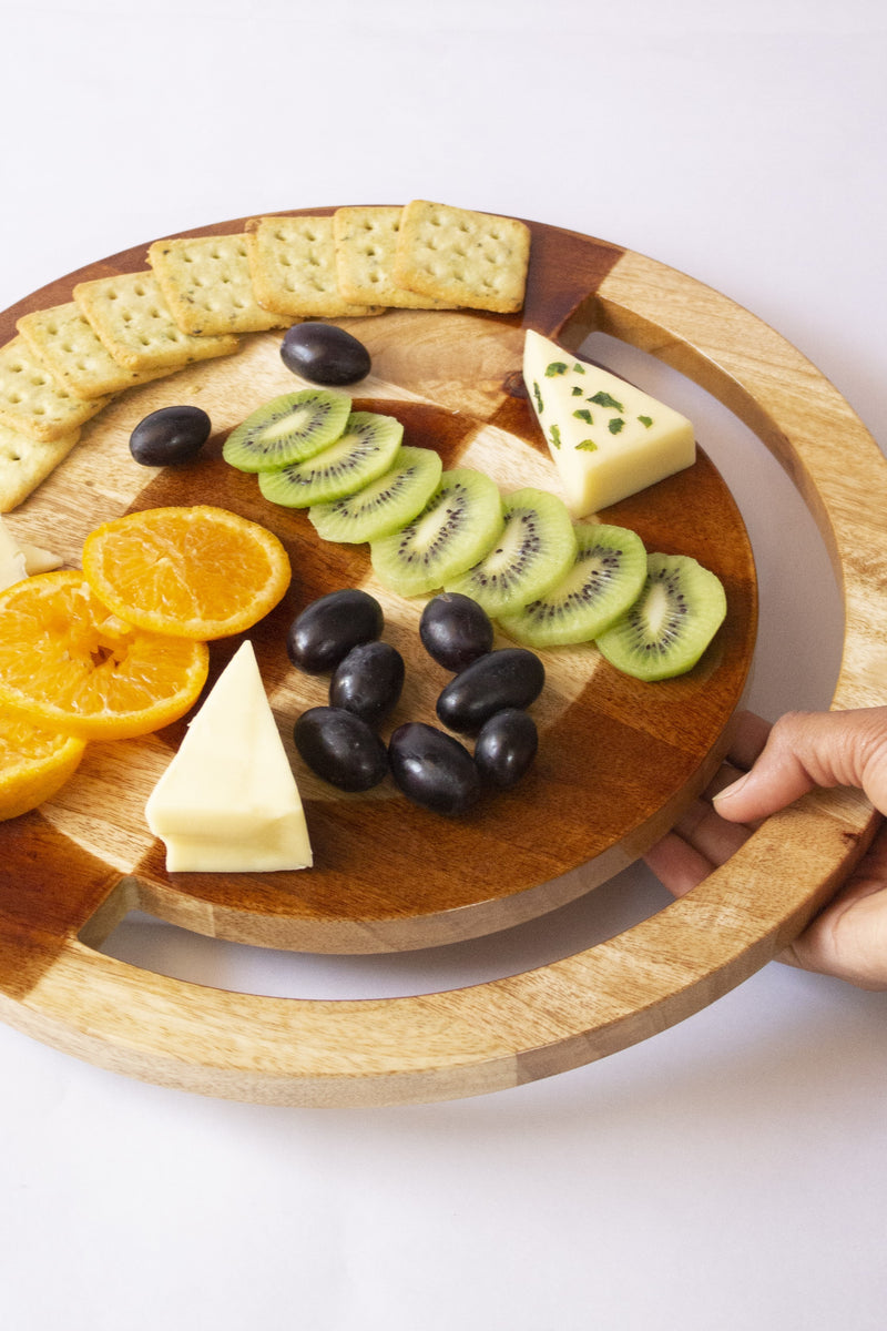 Byora Brown Two-hued Cheese platter