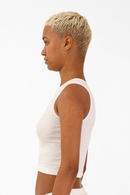 Nude & Not Organic Cotton Cat Vest (White)