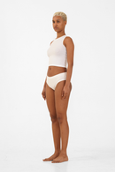 Nude & Not Organic Cotton Cat Vest (White)