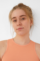 Nude & Not Organic Cotton Cat Vest (Amber Peach)