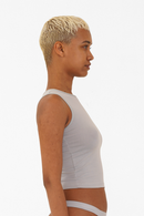 Nude & Not Organic Cotton Cat Vest (Ice Grey)
