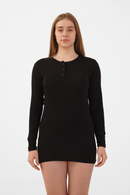 Nude & Not Organic Cotton Henley Nightdress