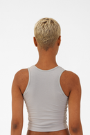 Nude & Not Organic Cotton Cat Vest (Ice Grey)