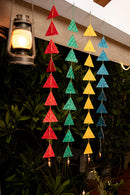 GreenKraft Rangeela Handcrafted Bamboo Door Hanging for Decor - Set of 2