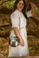 Aurora Vegan Leather Sling - Black