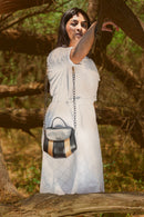 Aurora Vegan Leather Sling - Black