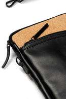 Acacia Vegan Leather Laptop Sleeve - Black