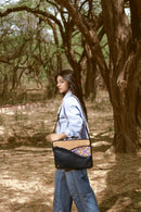 Acacia Vegan Leather Laptop Sleeve - Black