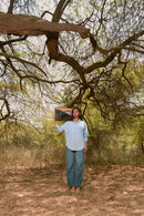 Acacia Vegan Leather Laptop Sleeve - Black