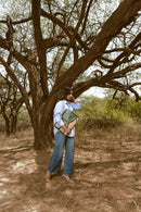 Acacia Vegan Leather Laptop Sleeve - Olive