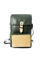 Arden Vegan Leather Bagpack - Green