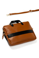 Willow Vegan Leather Laptop Sleeve - Black