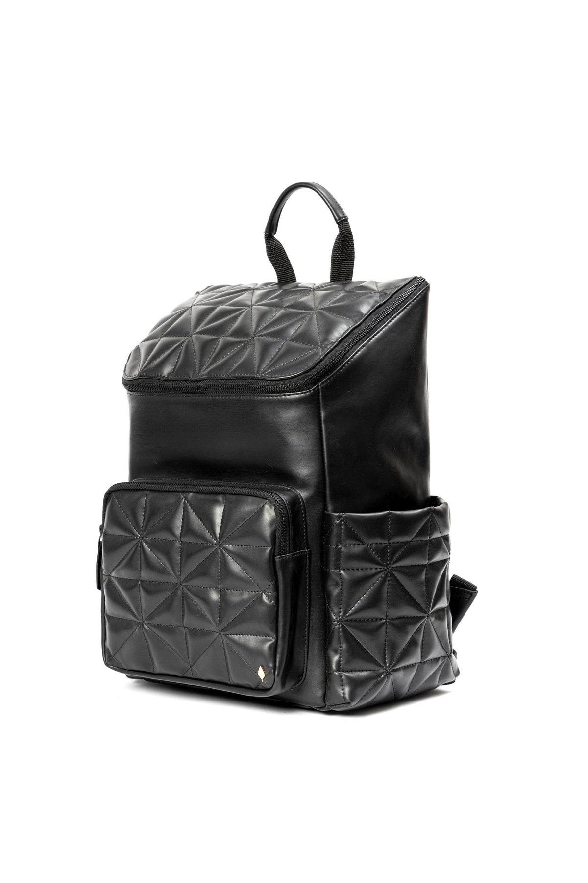 Black Noir Vegan Leather Bagpack - Buy on Upcycleluxe