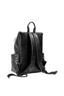 Black Noir Vegan Leather Bagpack