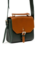 Juniper Vegan Leather Sling Bag - Green