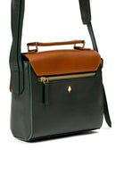 Juniper Vegan Leather Sling Bag - Green