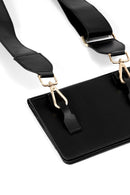 Lana Vegan Leather Sling Bag - Black