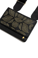 Lana Vegan Leather Sling Bag - Black