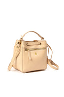 Nora Vegan Leather Sling Bag - Almond