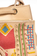 Nora Vegan Leather Sling Bag - Almond