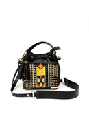 Nora Vegan Leather Sling Bag - Black