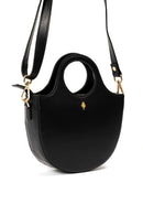 Savannah Vegan Leather Sling - Black & Blue