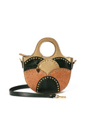 Savannah Vegan Leather Sling - Green, Gold & Orange