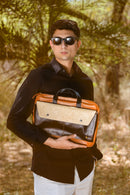 Willow Vegan Leather Laptop Sleeve - Black