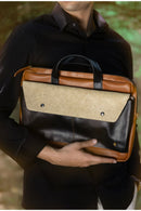 Willow Vegan Leather Laptop Sleeve - Black