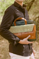 Willow Vegan Leather Laptop Sleeve - Tan