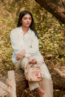 Nora Vegan Leather Sling Bag - Almond