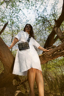 Lana Vegan Leather Sling Bag - Black