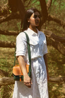 Juniper Vegan Leather Sling Bag - Green