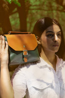Juniper Vegan Leather Sling Bag - Green