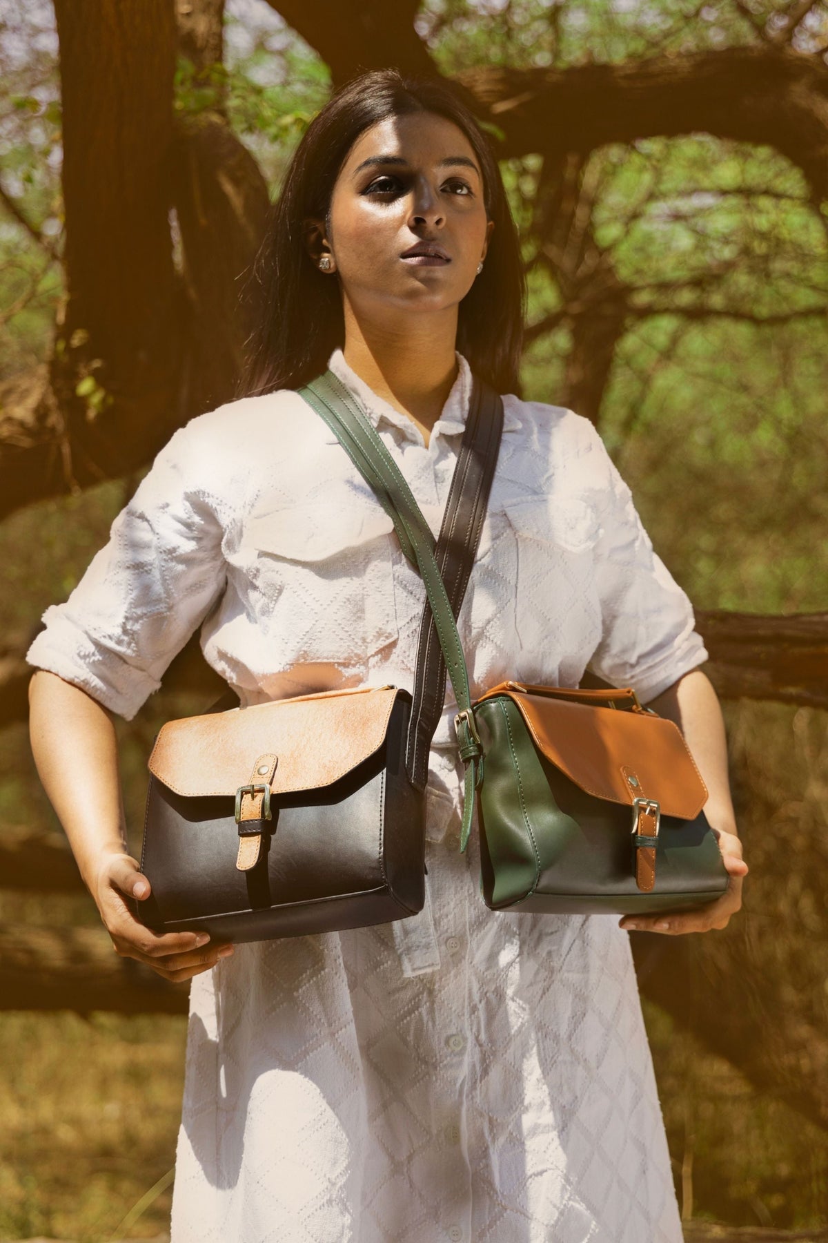 Juniper Vegan Leather Sling Bag - Black - Buy on Upcycleluxe