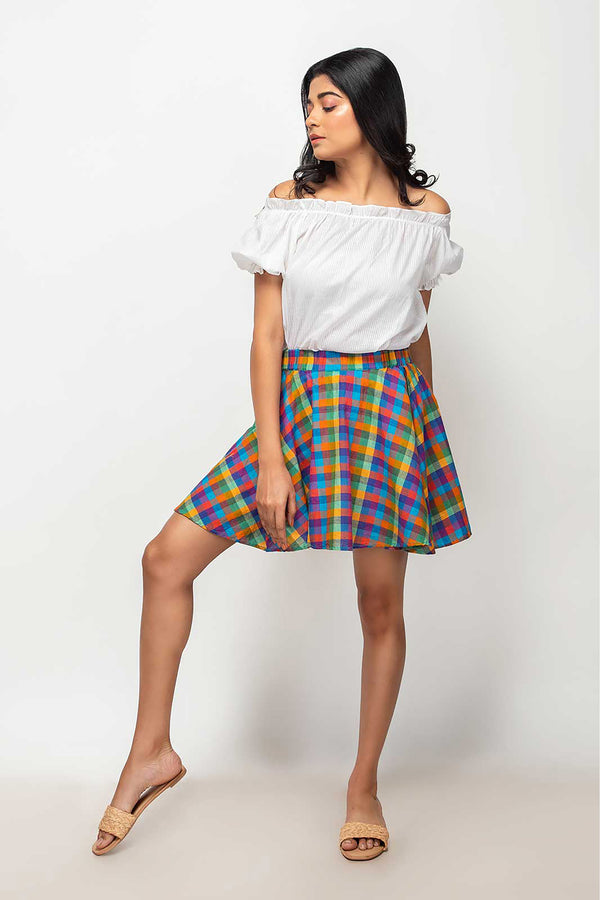 Sepia Stories Vista Mangalgiri Cotton Skirt in Multi