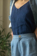 With N. Cerulean Pants