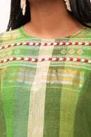 Rj Label Bloomveil Green Top Organic Kala Cotton Women