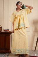 Rj Label Antifit Radiant Mustard Skirt Organic Cotton Unisex