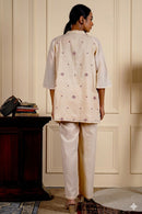 Rj Label Geometric Square Pant Mustard Jamdani Cotton Unisex